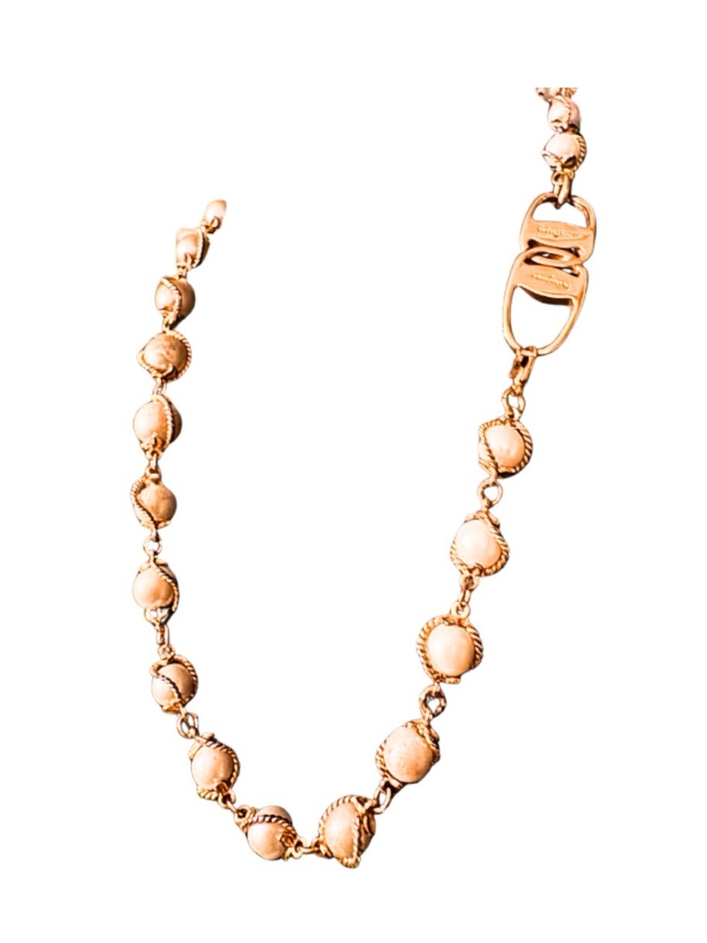 Ferragamo Upcycled Caged Pearl Necklace - Picture 12 of 12